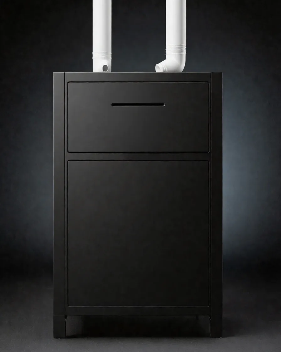 A modern gas furnace