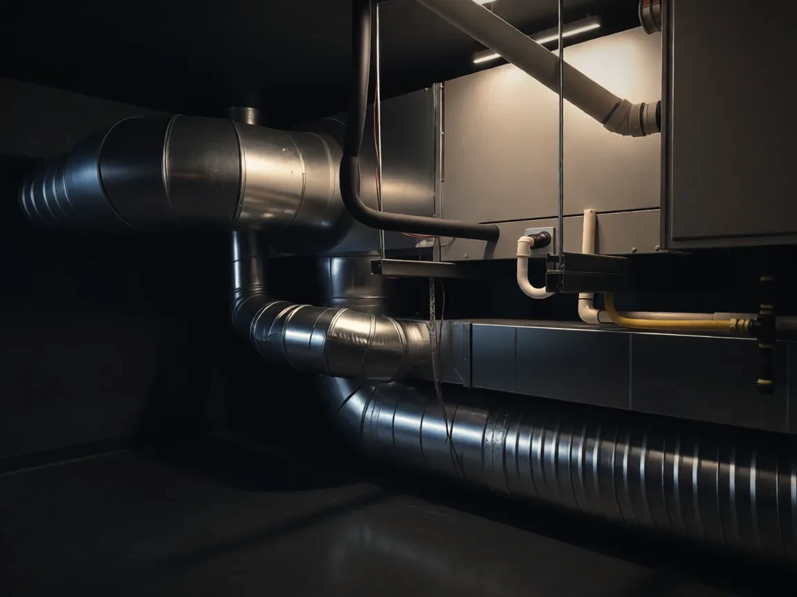Custom ductwork from our own shop