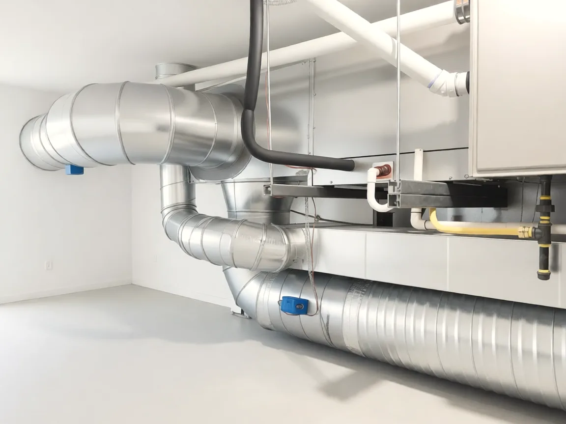 Custom ductwork from our own shop