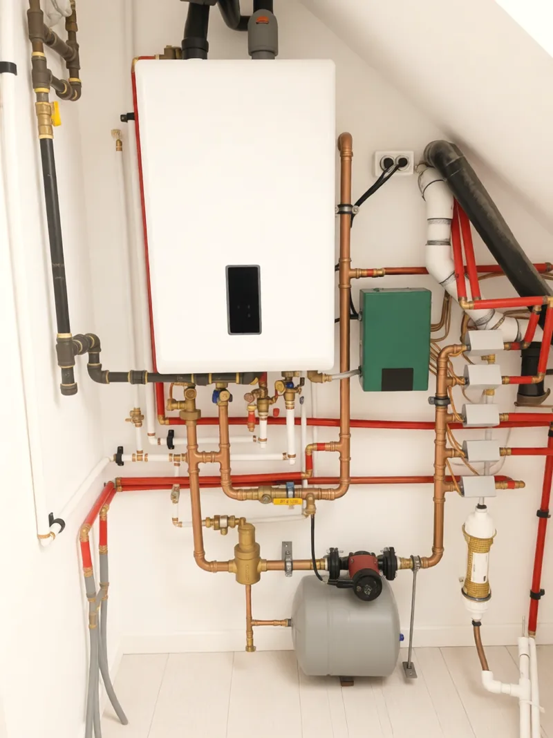 Navien unit with new copper piping